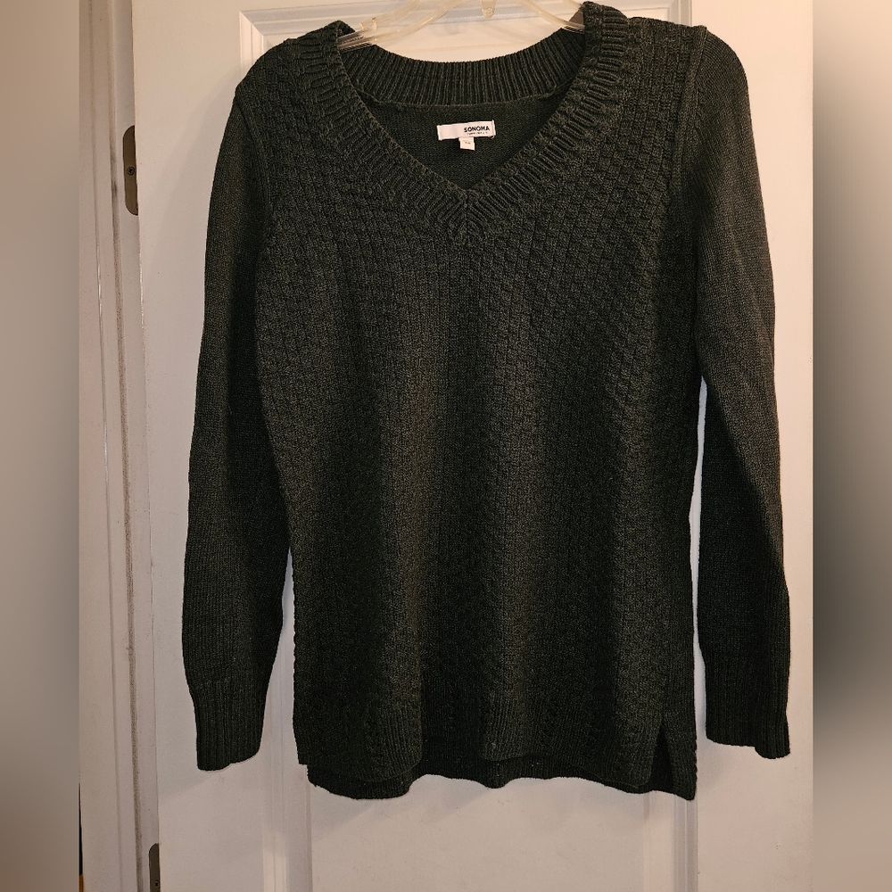 Dark Green Womens Sonoma Sweater, XS